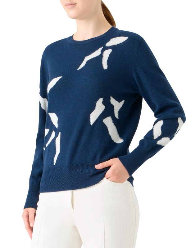 #3: سترة من مزيج الكشمير التجريدي - جينز إكرو