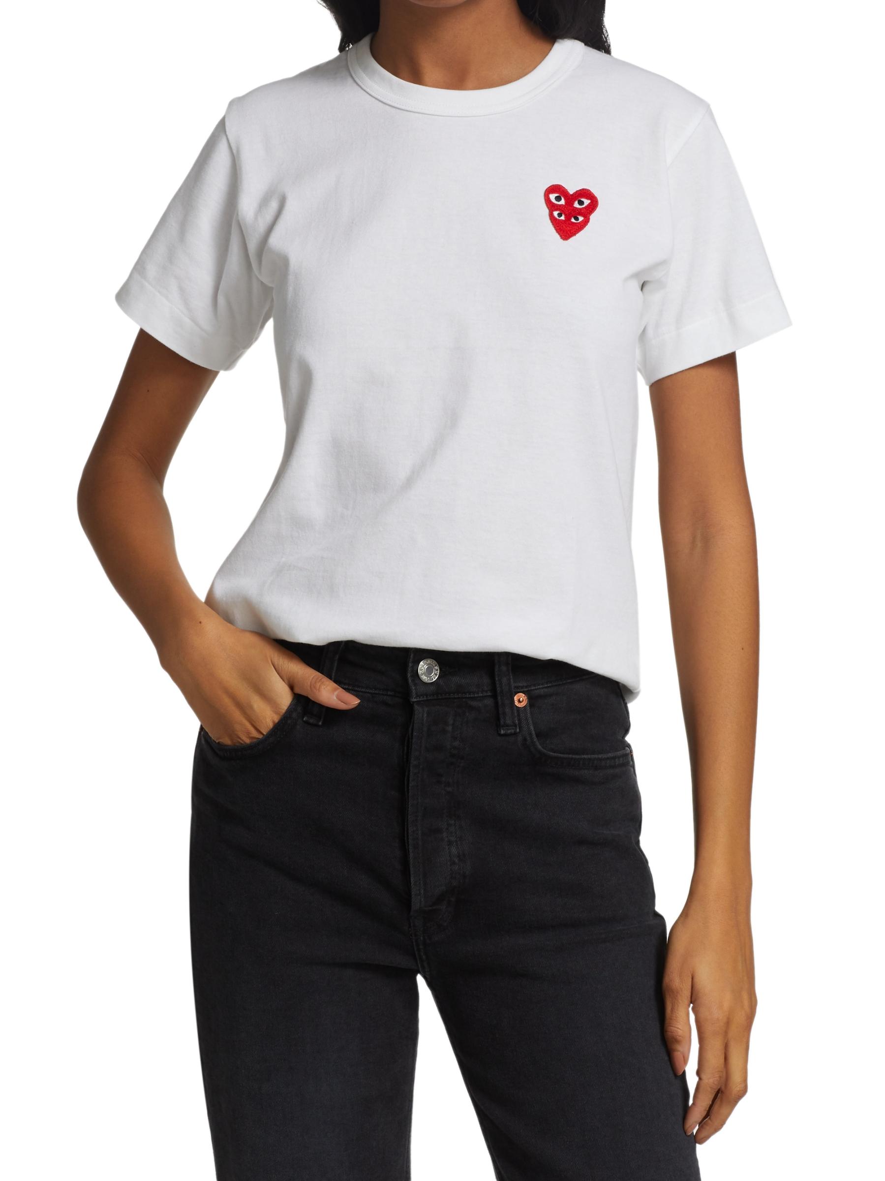 Comme des Garçons PLAY - ダブルハートTシャツ をオンライン