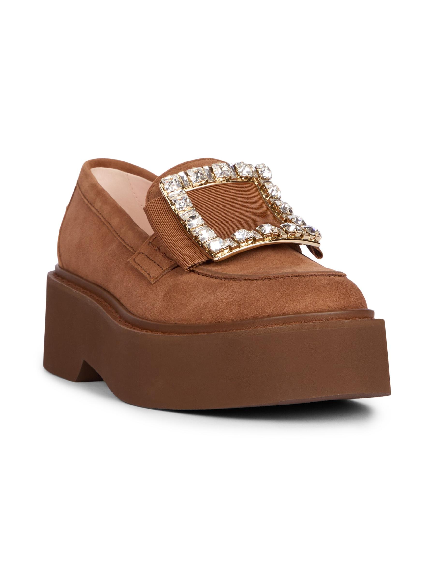 【Roger Vivier】ヴィヴ レンジャーズ スエードローファー 25mm Roger Vivier - ヴィヴ・レンジャー 25MM スエード・ローファー