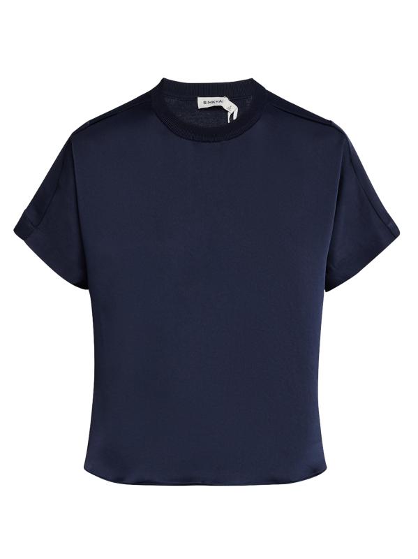 تي شيرت آدي محبوك من الخلف