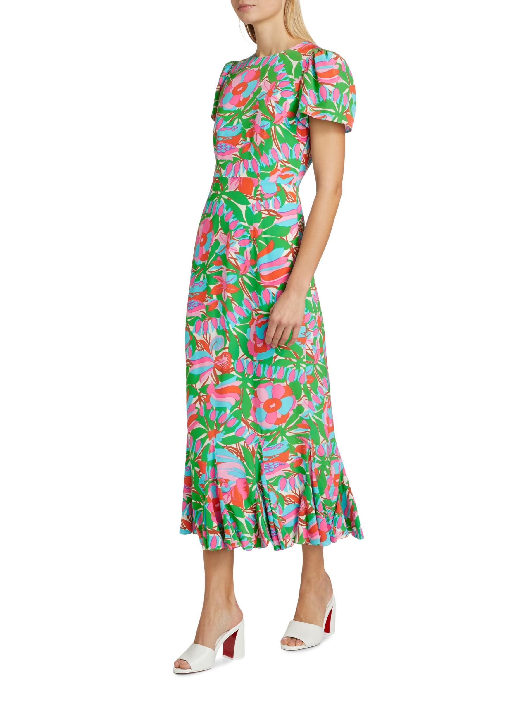 Shop RHODE - Lulani Floral Dress | Saks Fifth Avenue United