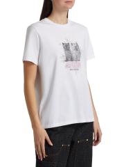 関税送料込【Ganni】子猫Tシャツ GANNI - 子猫ロゴTシャツ をオンライン購入 | Saks Fifth Avenue