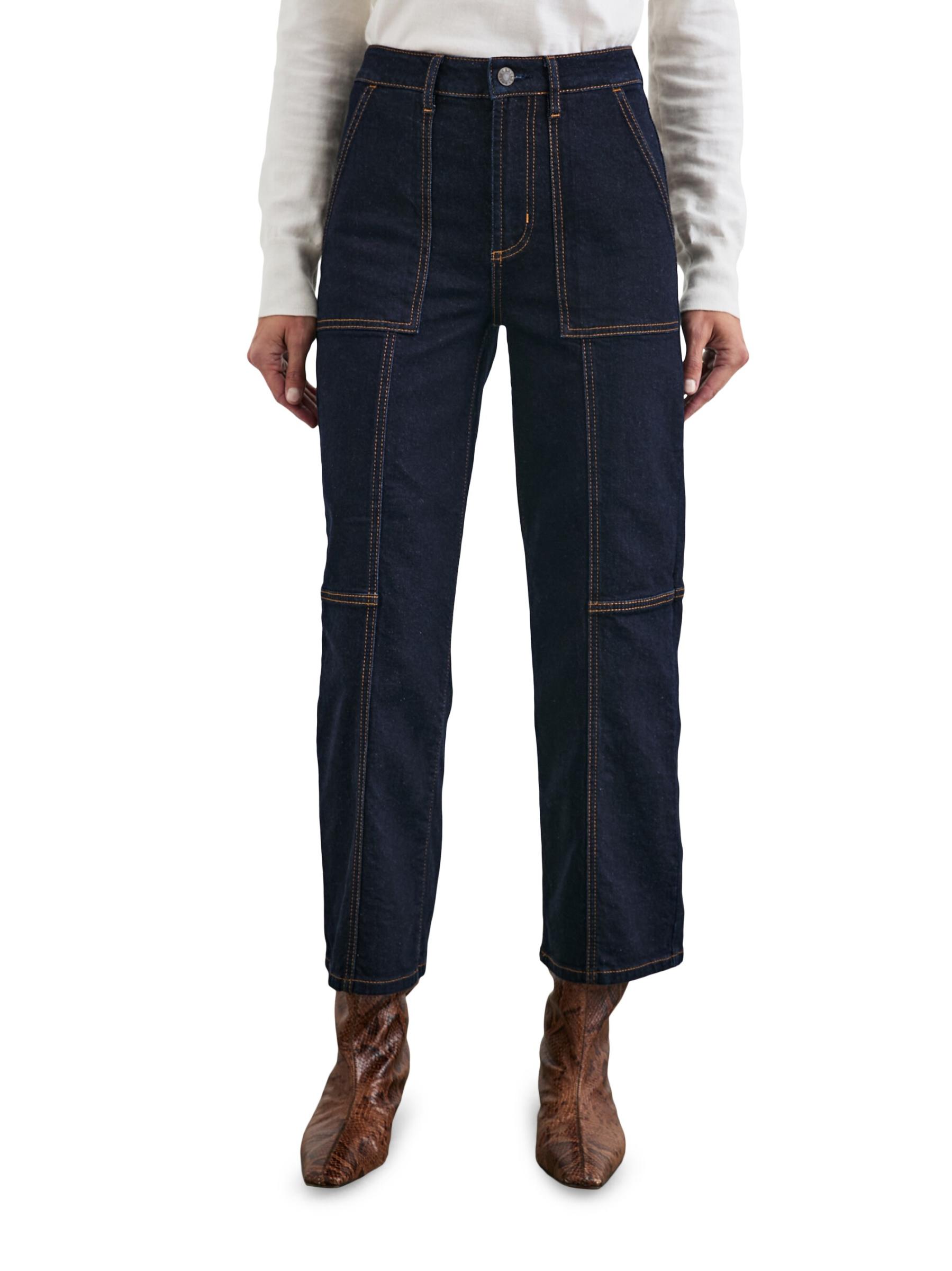 Shop Rails - Getty Utility High-Rise Cropped Wide-Leg Jeans