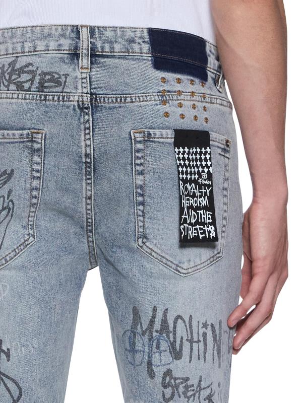 #5: بنطال جينز سكيني من فان وينكل روج جرافيتي - قماش جينز