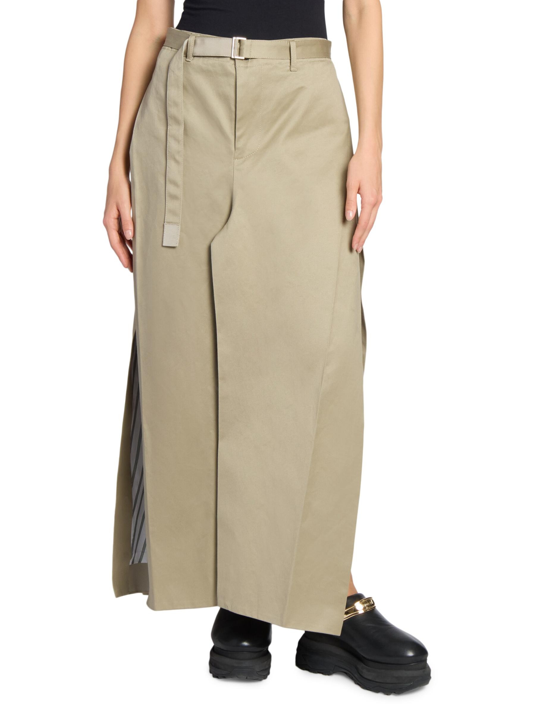 ■sacai■サカイ■ Belted Cotton Chinos Skirt ■スカート Cotton Chino Skirt | sacai Official Store サカイ オフィシャル