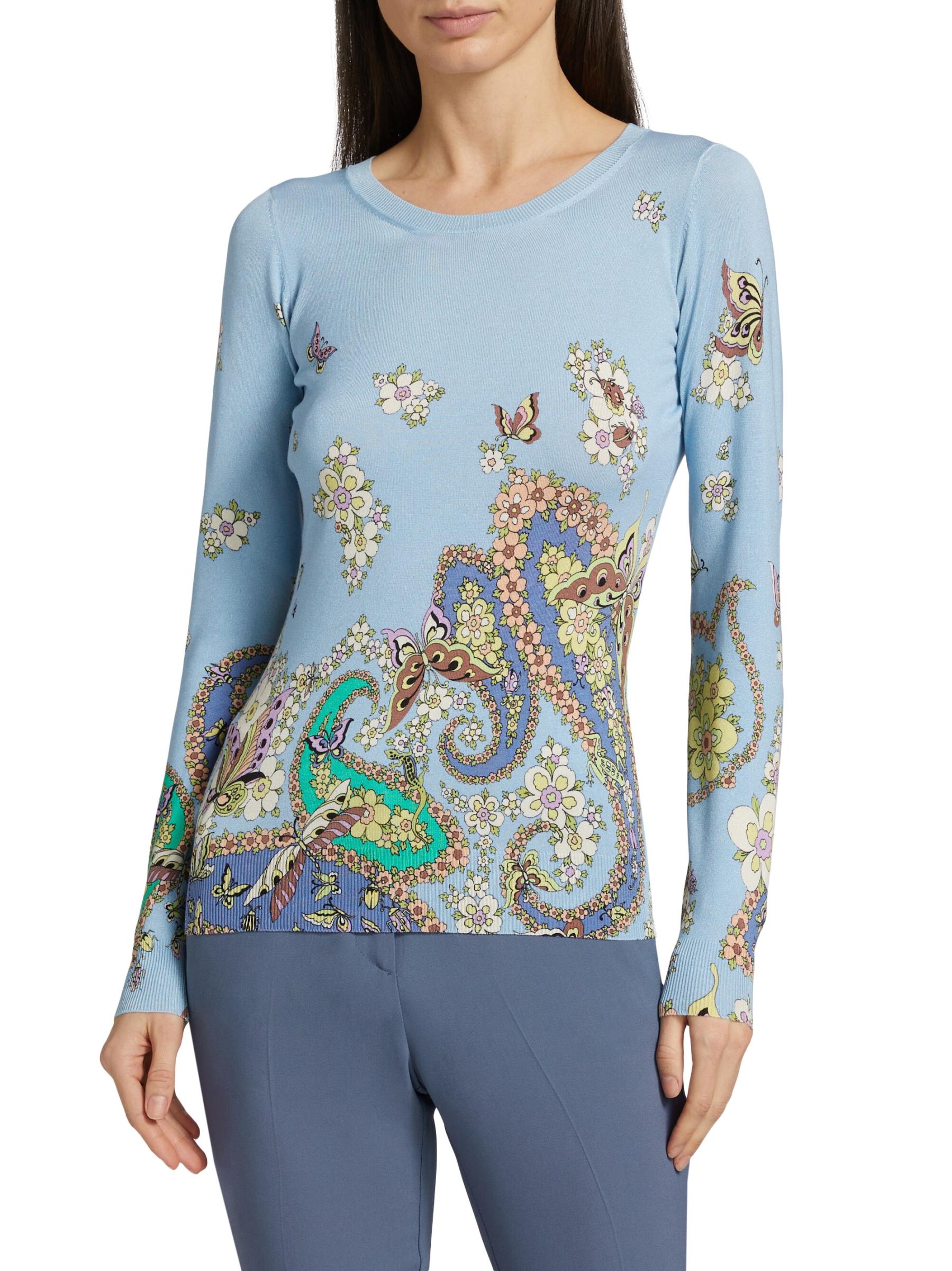 Tシャツ・カットソー Etro Long-Sleeved Top With Paisley Pattern ETRO paisley-print long-sleeve Top | Neutrals | FARFETCH ID
