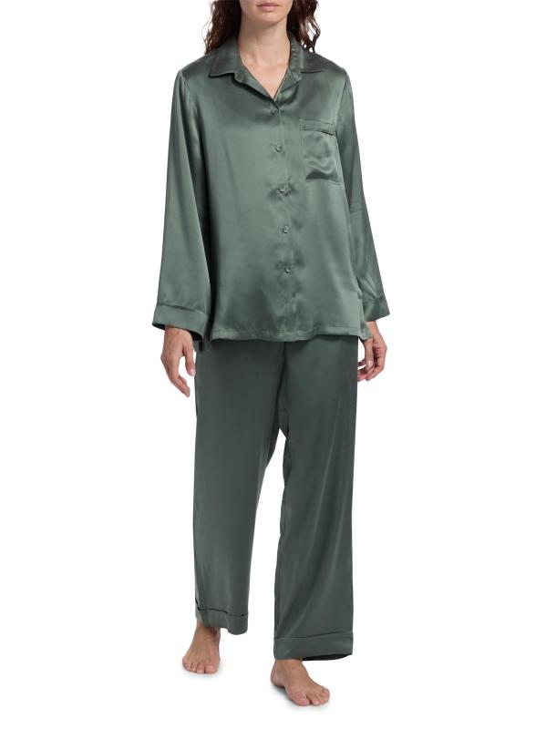 #7: بيجامة أودري سيلك - طحلب