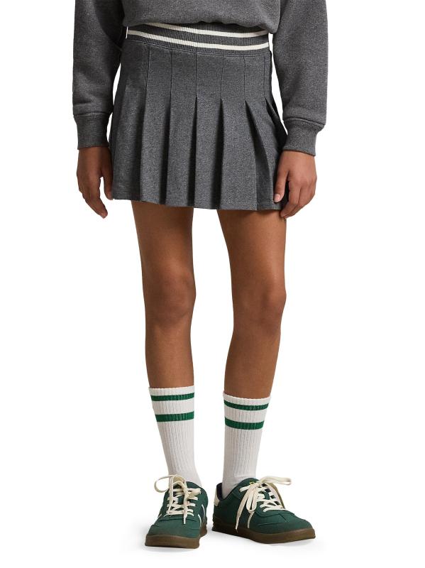 #4: تنورة محبوكة من الجيرسي للفتيات الصغيرات والفتيات - خلنج متوسط من الفانيلا