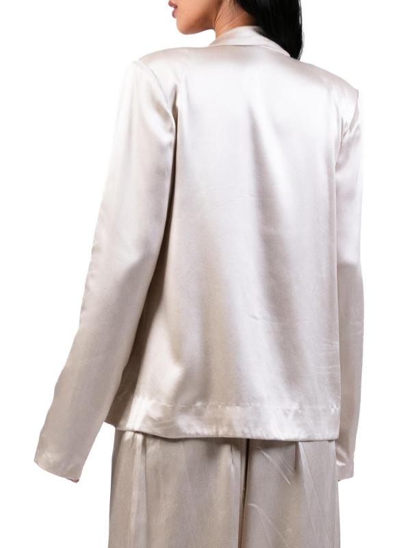 #3: بليزر حريري مطرّز - بيج