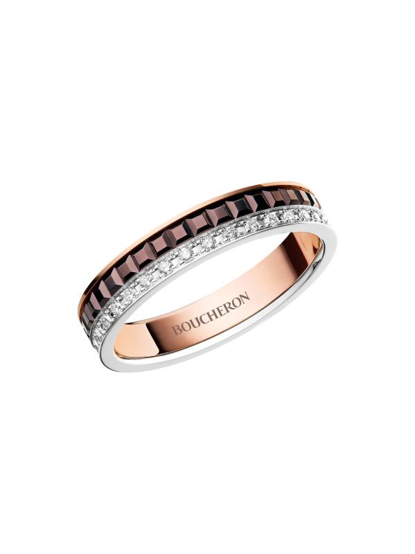 Unisex Quatre Classique Tri-Tone 18K Gold, PVD 
0.25 TCW Diamond Wedding Band