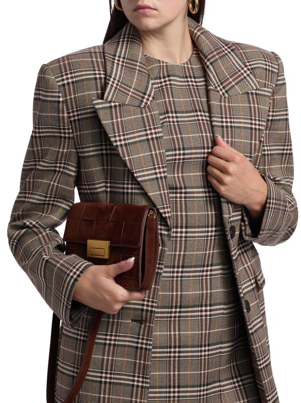 #5: معطف ساندرين المنقوش - براون مالتي