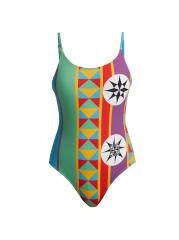 Shop Loewe - LOEWE x Paula's Ibiza Striped Logo One-Piece