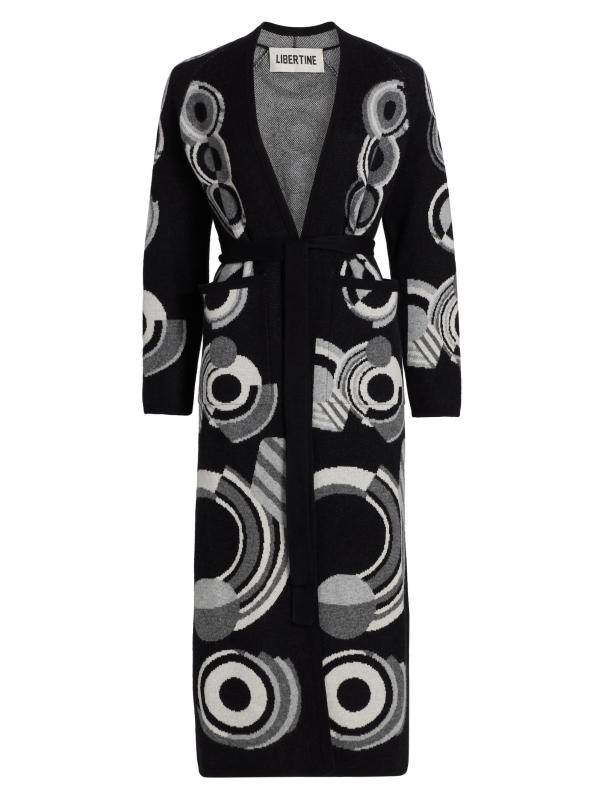 كارديجان سونيا لونج لاين بحزام من الكشمير