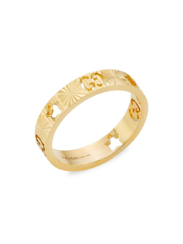 25新作 GUCCI アイコン 18K スター リング イエローゴールド Gucci - アイコン 18Kイエローゴールド スターリング を