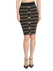 ★BALMAIN★ボタンニットスカート Balmain ボタン ニットスカート | ブラック | FARFETCH JP