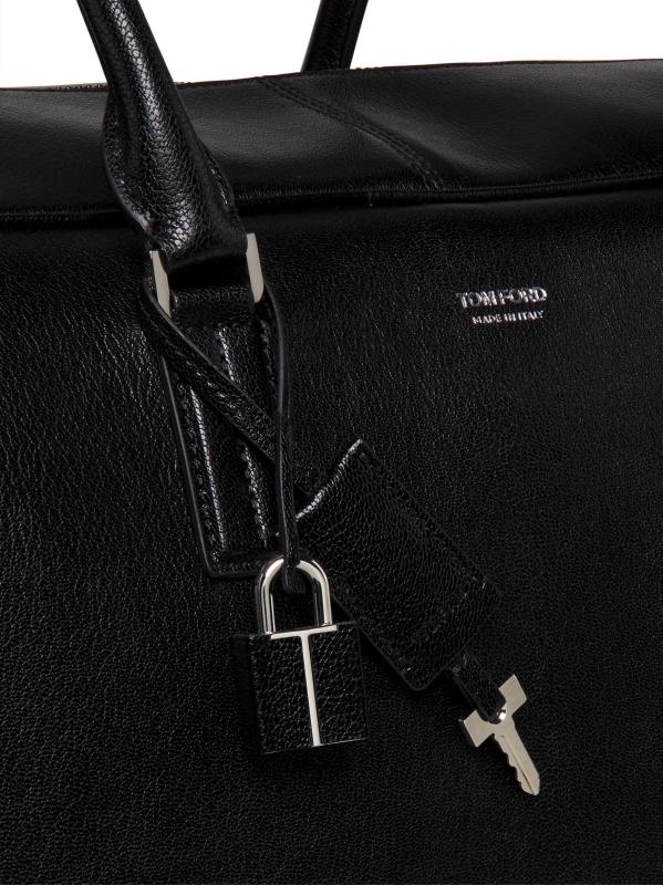 #6: حقيبة البولينج الجلدية القابلة للتزود - أسود