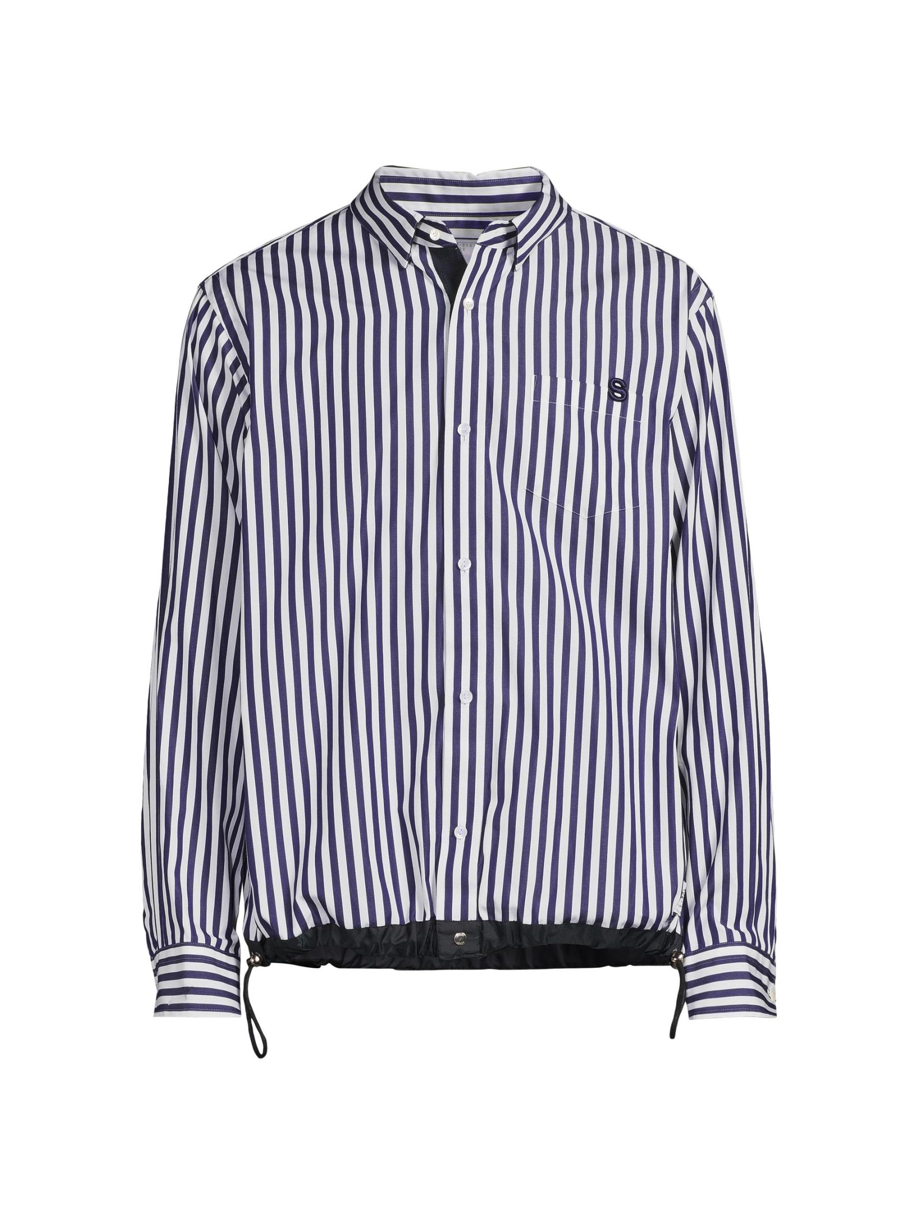 Shop Sacai - Thomas Mason Striped Cotton Poplin Shirt | Saks Fifth