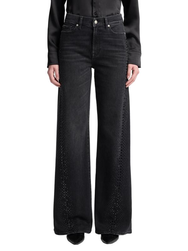 #2: بنطال جينز واسع الساق مزين بحجر الراين من تويستد لوتا - خلاصة القول