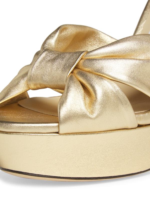 Jimmy Choo - Core Heloise 120MM メタリックレザー