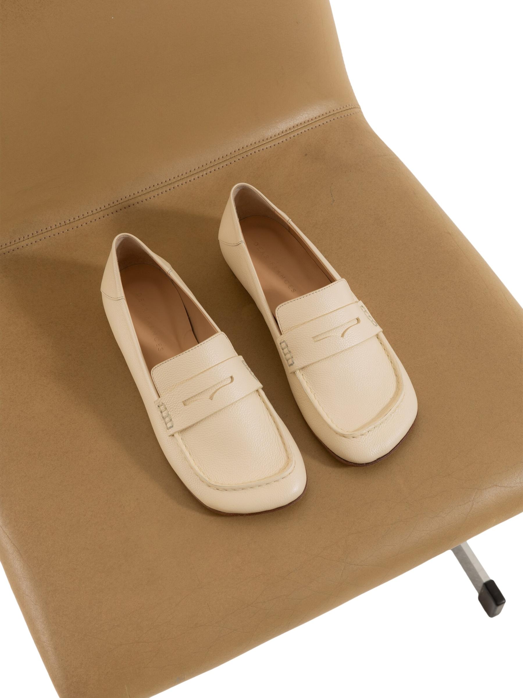 Shop Dear Frances - Drew Leather Penny Loafers | Saks Fifth