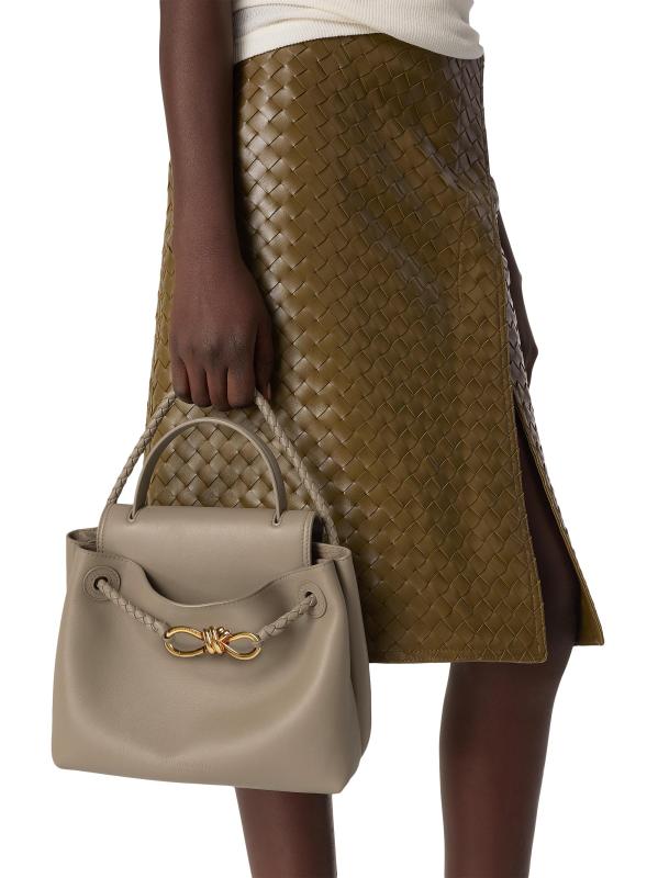 #2: حقيبة Ciao Ciao الصغيرة ذات المقبض العلوي من الجلد - LIMESTONE BRASS