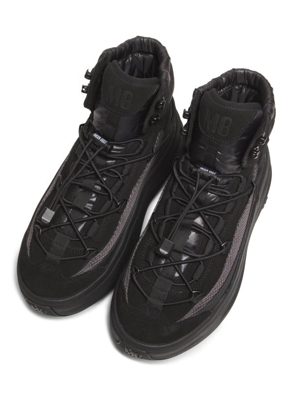 #4: حذاء Moon247 xLace متوسط الطول برقبة عالية - أسود