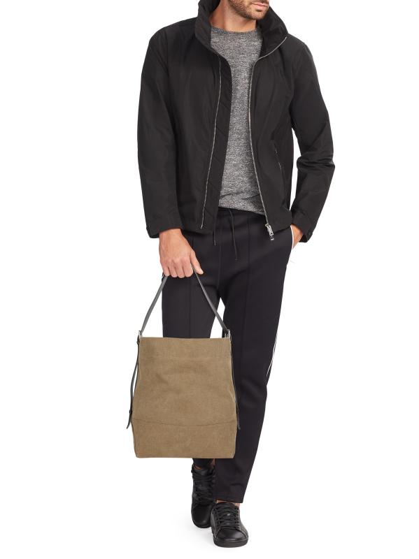 Shop Lemaire - Belted Cotton & Leather Tote Bag | Saks Fifth