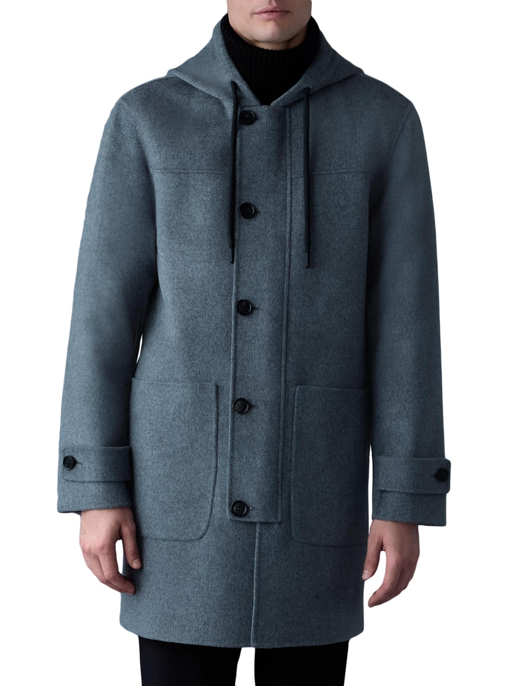 Shop Mackage - Joshua Double-Face Wool Long Coat | Saks Fifth
