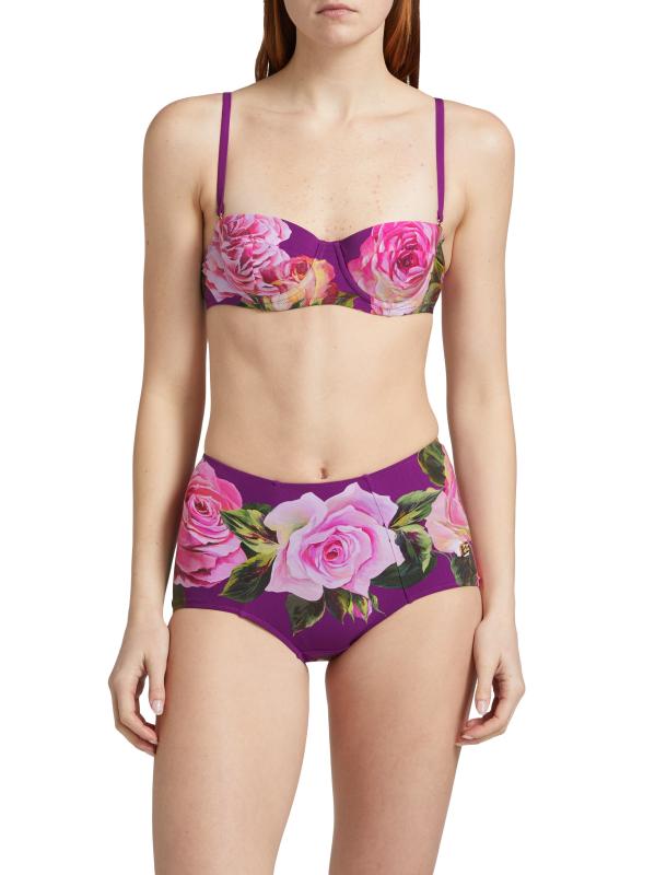 【Dolce & Gabbana】バルコネット＆ハイウエストビキニ 水着 DOLCE&GABBANA - パッド入りバルコネット＆ハイウエストビキニ
