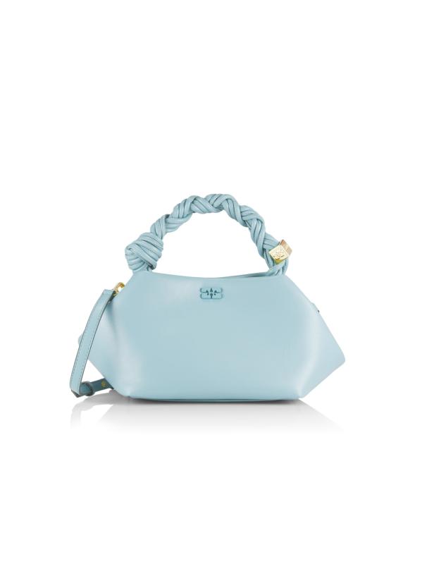 GANNI ミニボウトップハンドルトートバッグ 【関税込】 GANNI ハンドバッグ Bou Bag Mini Metallic ガニー ボウ バッグ