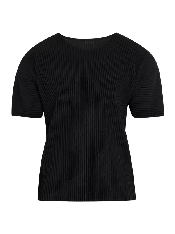 Pleated Drop-Shoulder T-Shirt