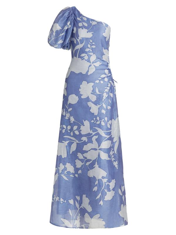 فستان أميلي فلورال ماكسي بكتف واحد