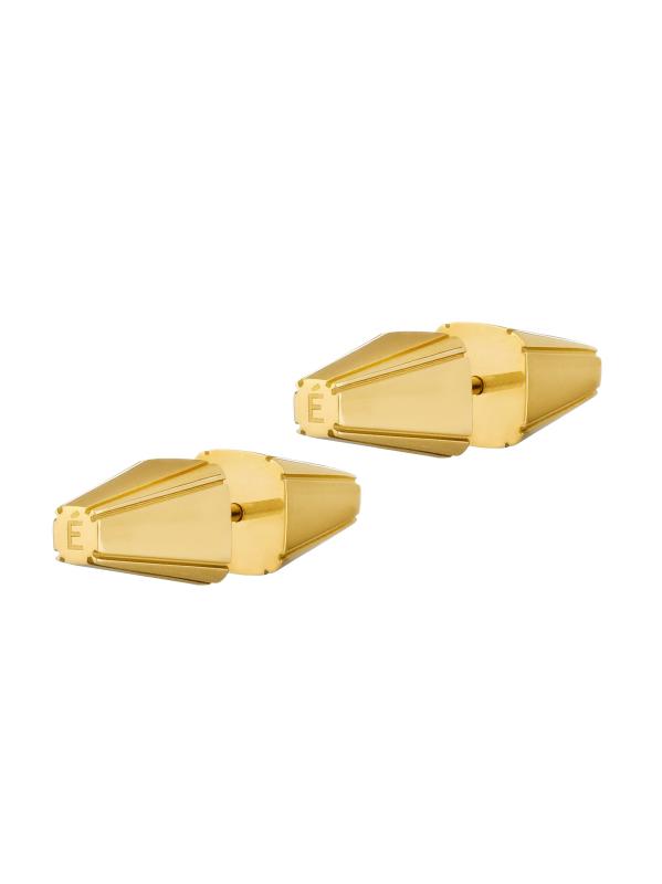 أقراط ماجا سيرس الذهبية المثقوبة عيار 18 قيراطًا