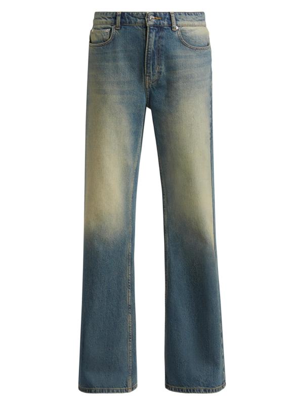 بنطال جينز مستقيم بخصر متوسط