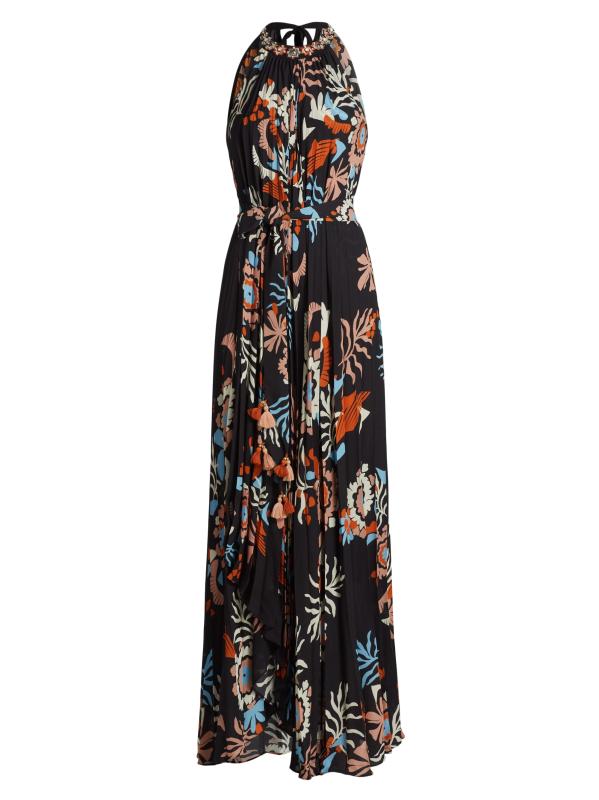 REBECCA VALLANCE ホルターネック マキシドレス Rebecca Vallance Carmine Halter Maxi Dress in Red | REVOLVE