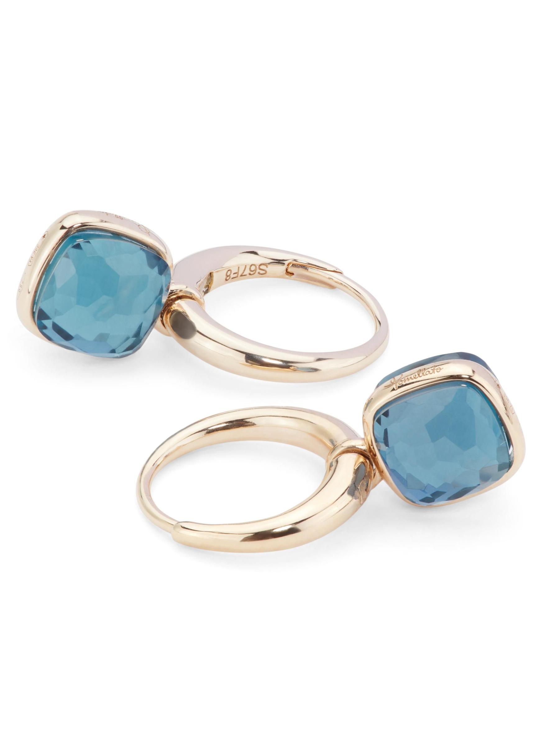 Pomellato - ヌードミニ18Kローズゴールド＆ロンドンブルー