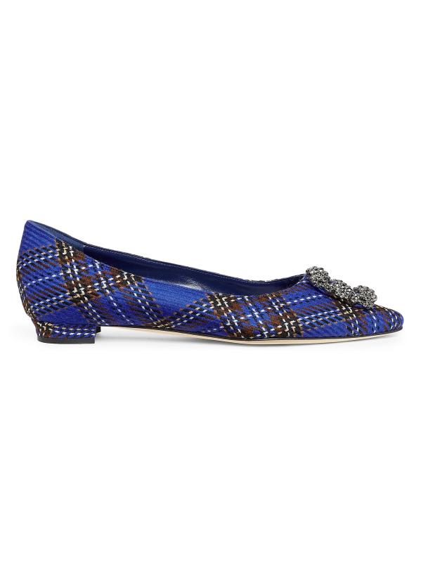 MANOLO BLAHNIK FLAT ウール Shop Manolo Blahnik - Hangisi Virgin Wool Flats | Saks Fifth