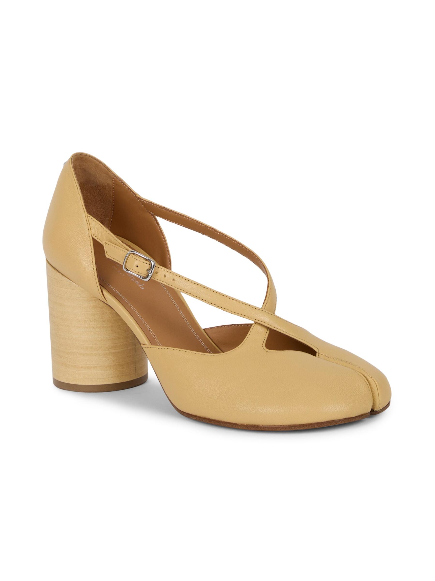 【Maison Margiela】Tabi 80mm アンクルブーツ BEIGE Maison Margiela Tabi 80mm レザーアンクルブーツ | ブラック