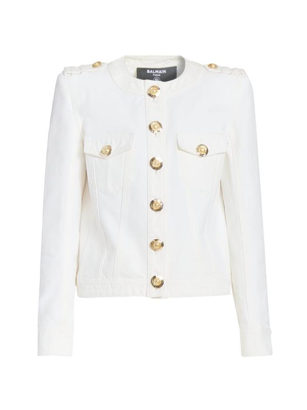 BALMAIN コットン デニム ジャケット Balmain - コットン・デニム・ジャケット をオンライン購入