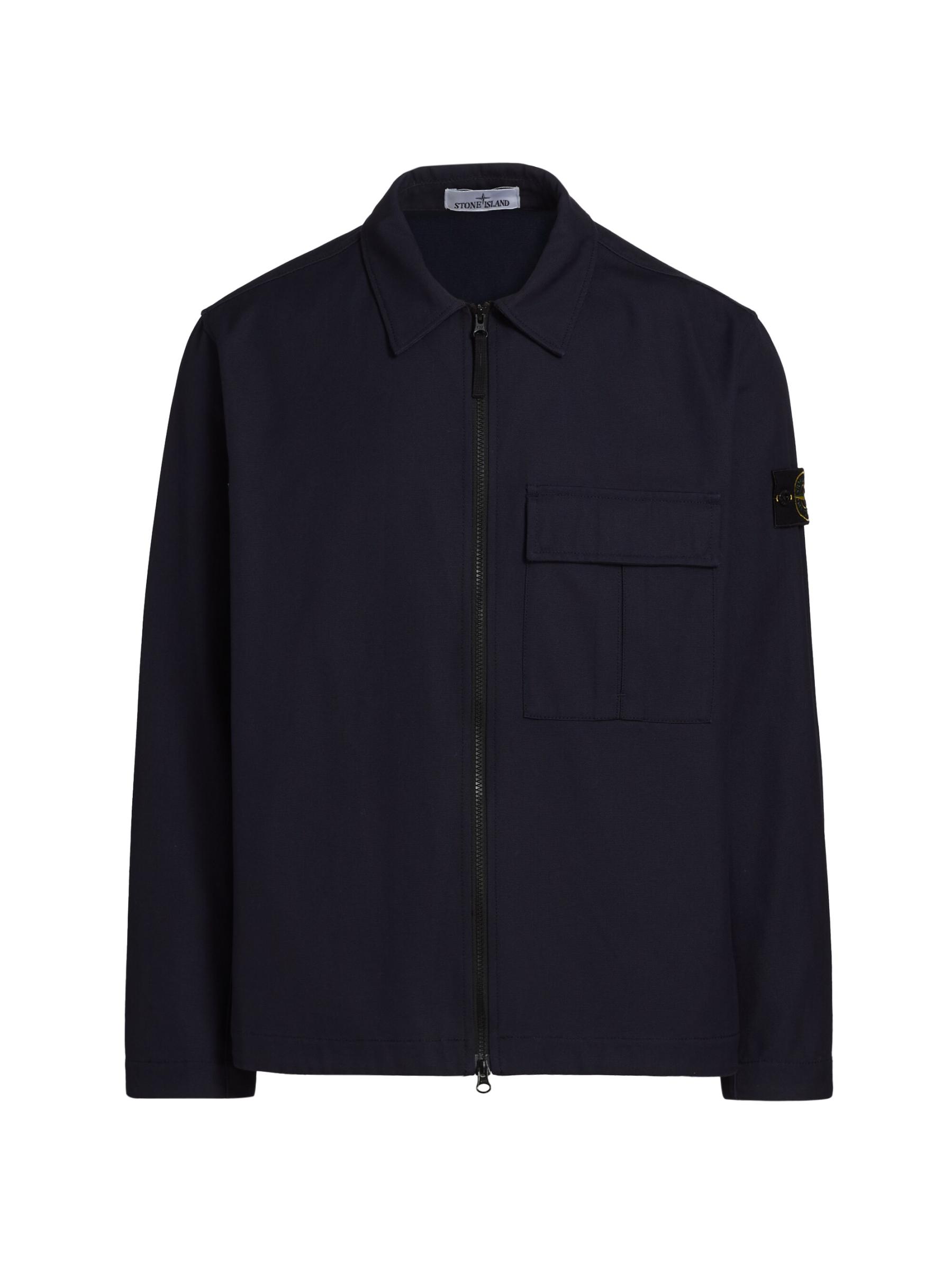 Shop Stone Island - Zip-Front Cotton Shirt Jacket | Saks