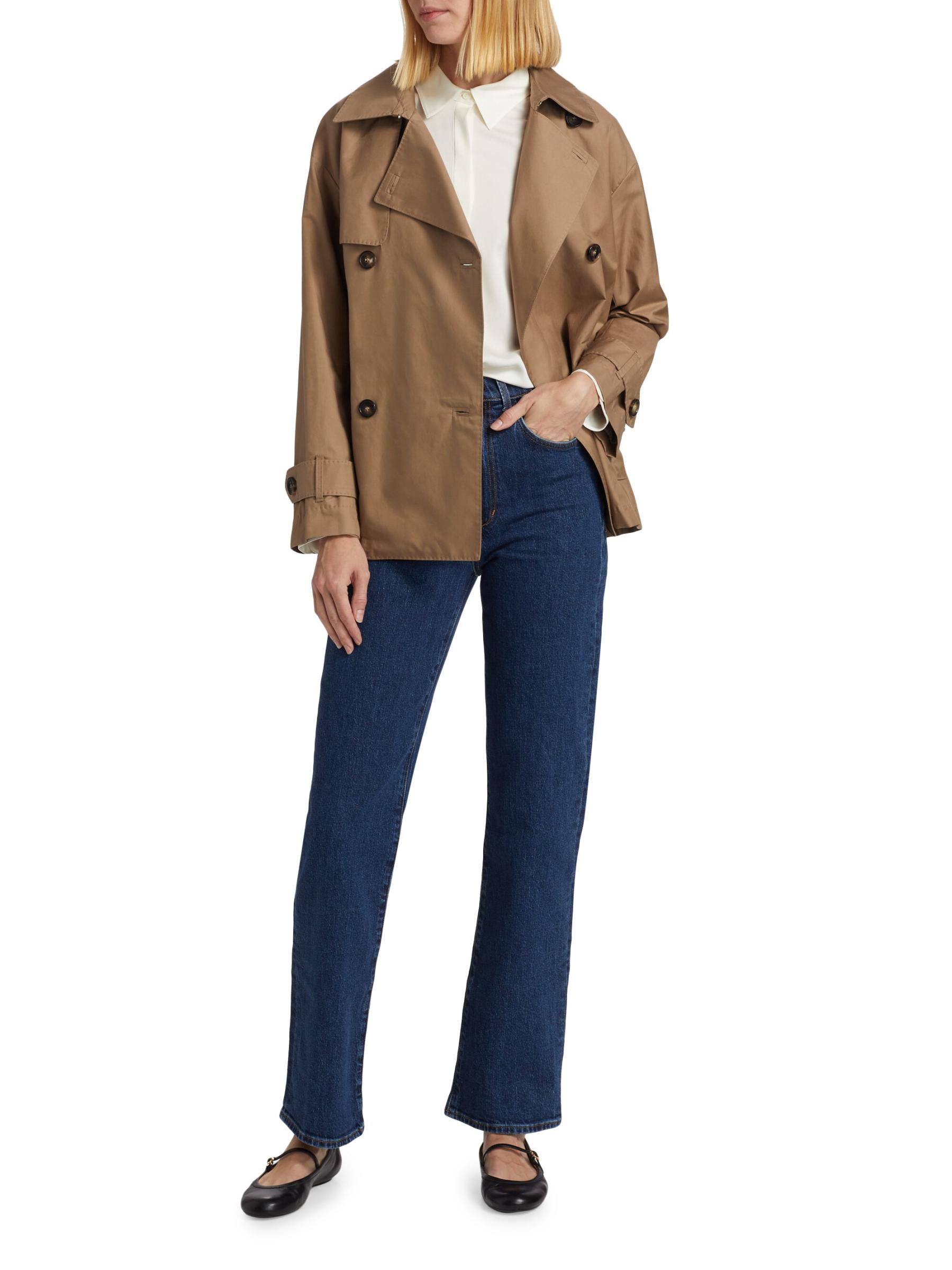 Shop Max Mara - Zeno Double-Breasted Rain Coat | Saks Fifth