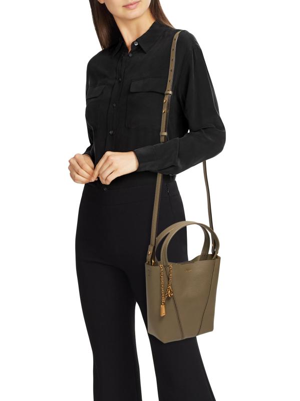 #2: حقيبة يد صغيرة مصنوعة من الجلد بتصميم سبن - ALOE GREEN