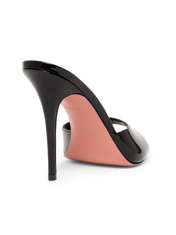 #3: بغال Elodie المصنوعة من الجلد اللامع - أسود لامع