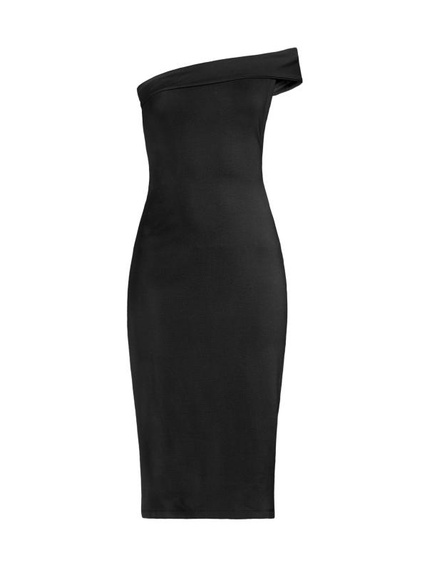 فستان مكشوف الكتفين من الخلف