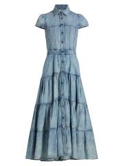 ALICE+OLIVIA デニム シャツワンピース PATSY Alice + Olivia - パッツィー・デニム・フィット＆フレア