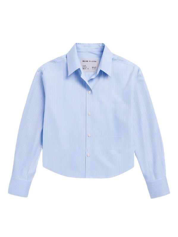 قميص ذا بيل المقلّم بأزرار أمامية