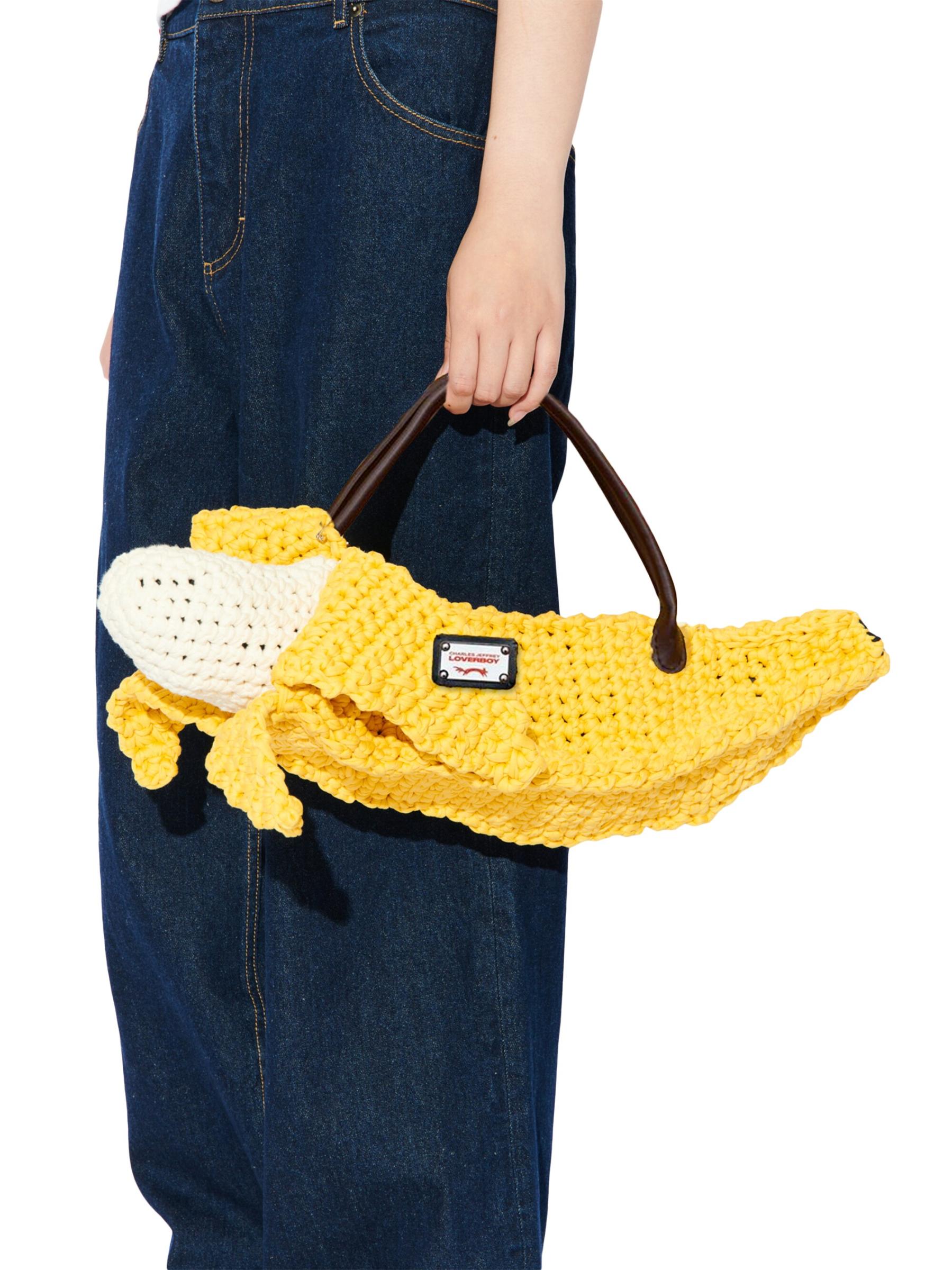 Shop Charles Jeffrey Loverboy - Banana Knit Bag | Saks Fifth