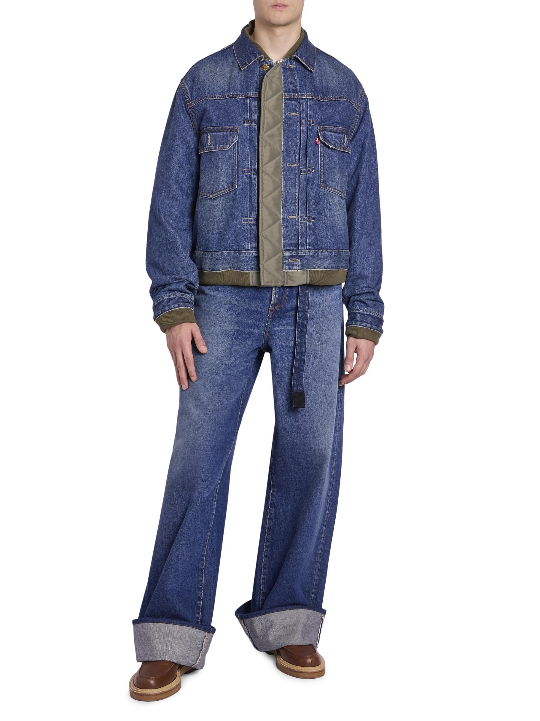 ★決算特価商品★ Sacai を ロールワイドレッグジーンズ リーバイス×サカイ - パンツ