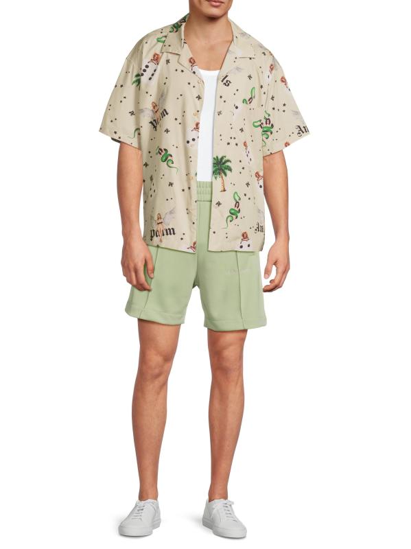 #6: قميص بولينج بين-أب - العاجي متعدد الألوان