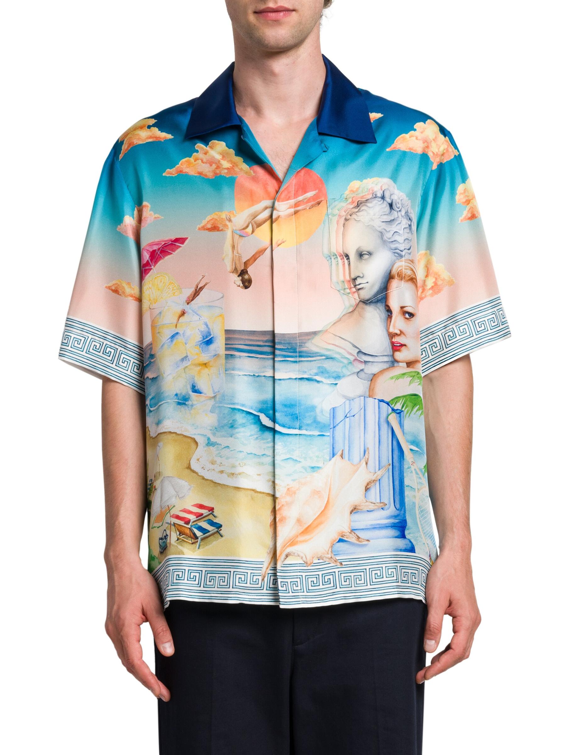 Shop Casablanca - Printed Cuban Shirt | Saks Fifth Avenue Mexico